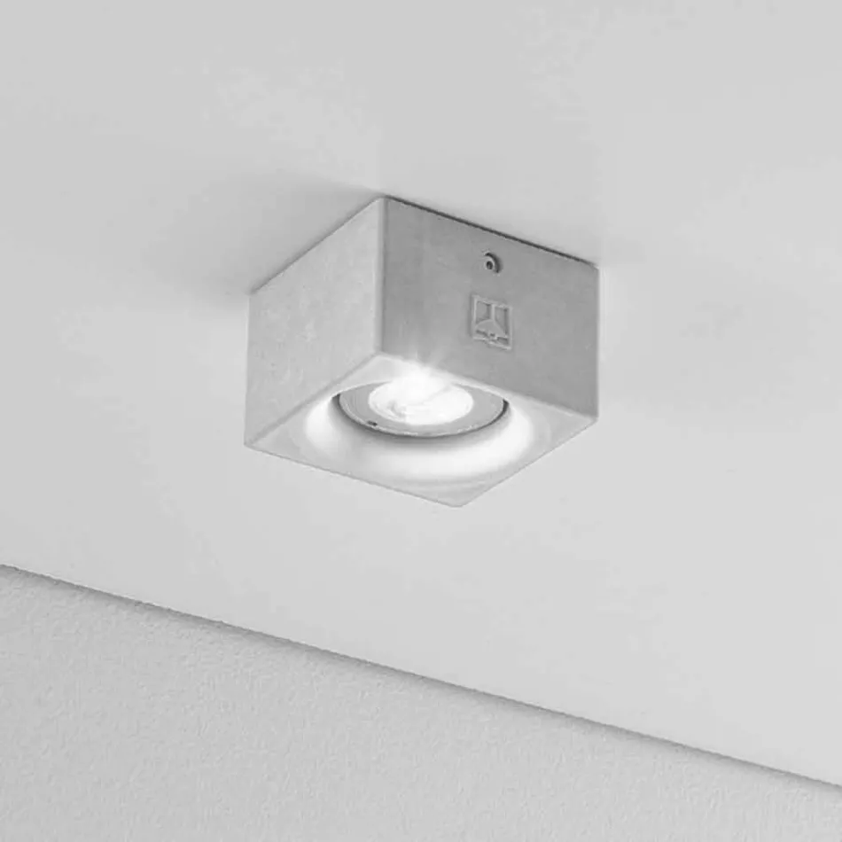 modern kvadrat tak gips eller betong konstruktion Nadir Viadurini