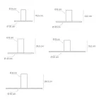 Taklampa av metall i olika utföranden och storlekar - Lampor Viadurini