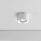 Led runda taklampa av betong eller gips Nadir 8 Aldo Bernardi Viadurini