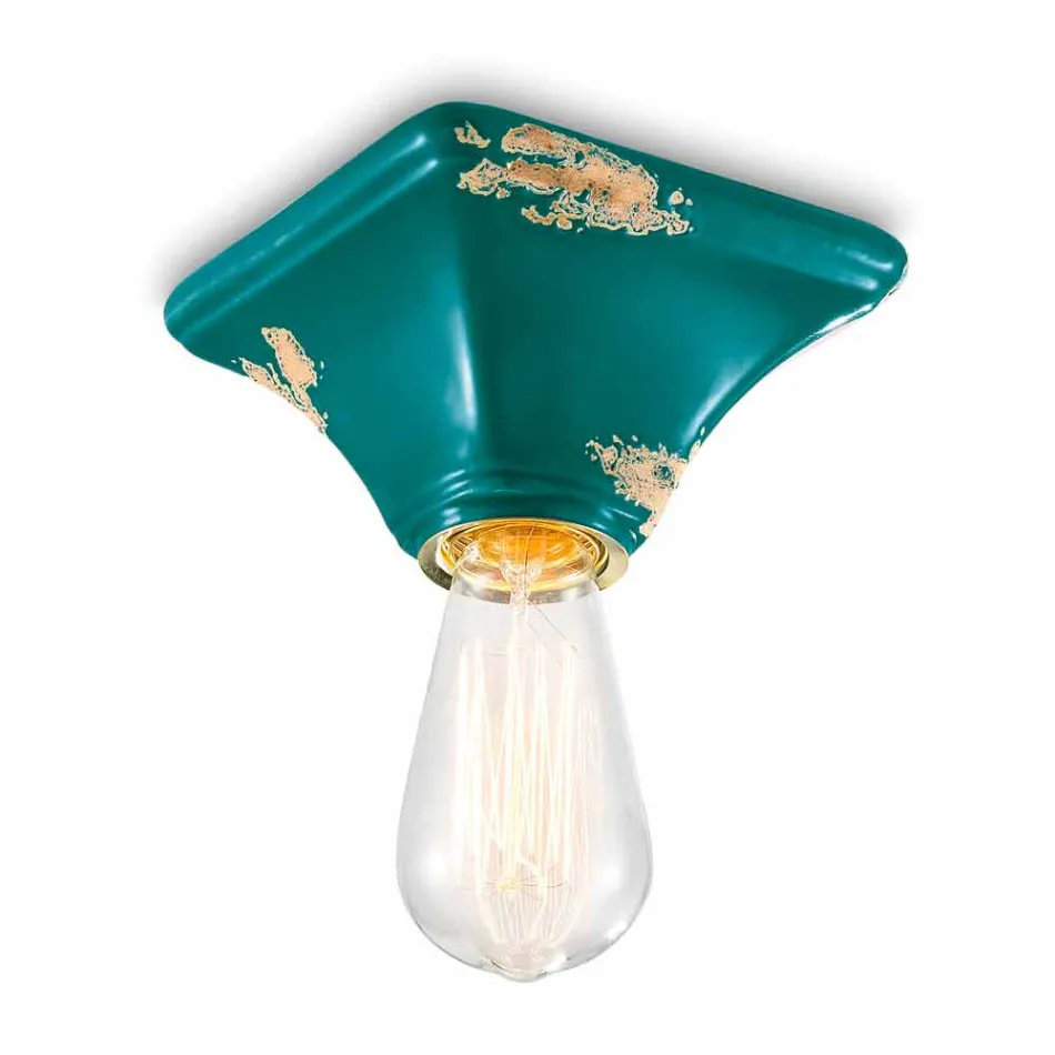 Tak keramiska tappning fyrkantig bas Ashley Ferroluce Viadurini