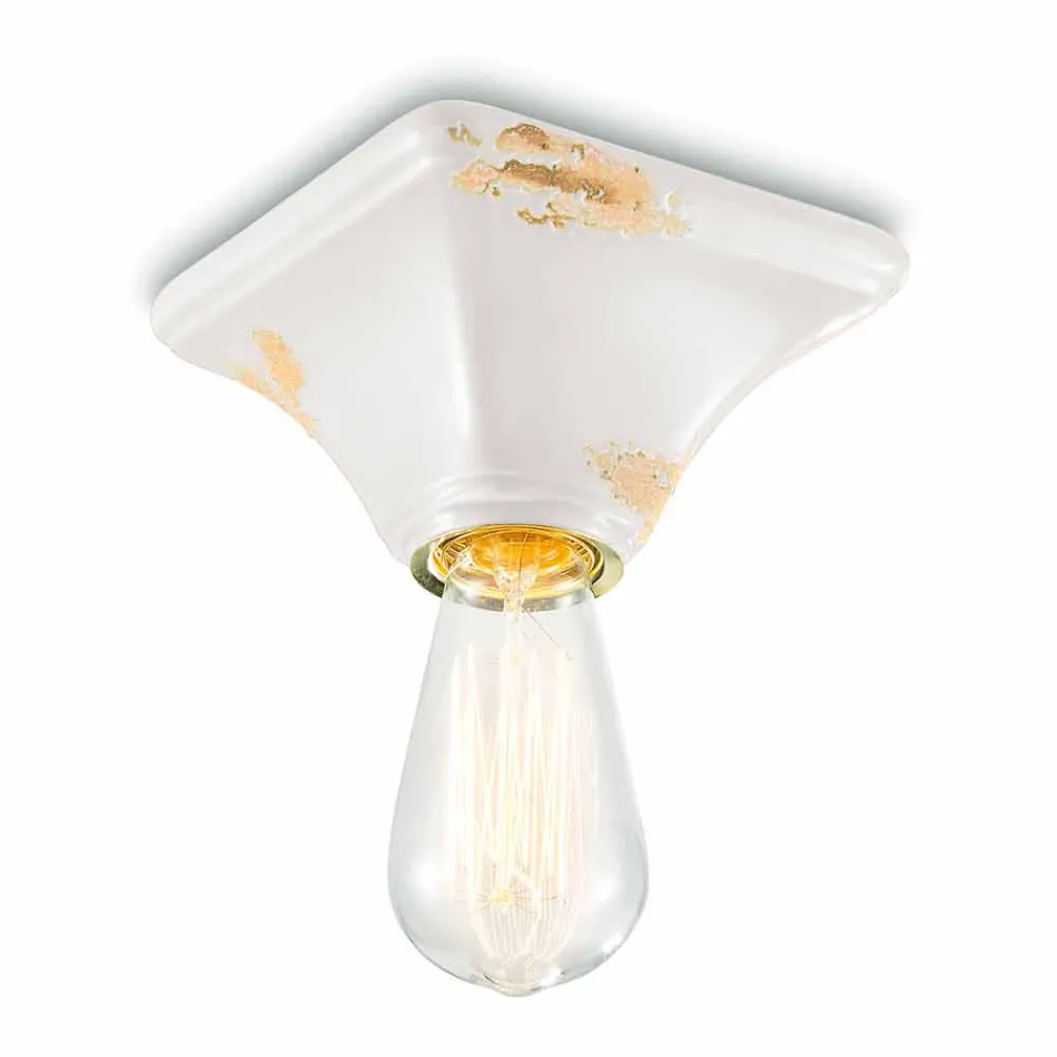 Tak keramiska tappning fyrkantig bas Ashley Ferroluce Viadurini