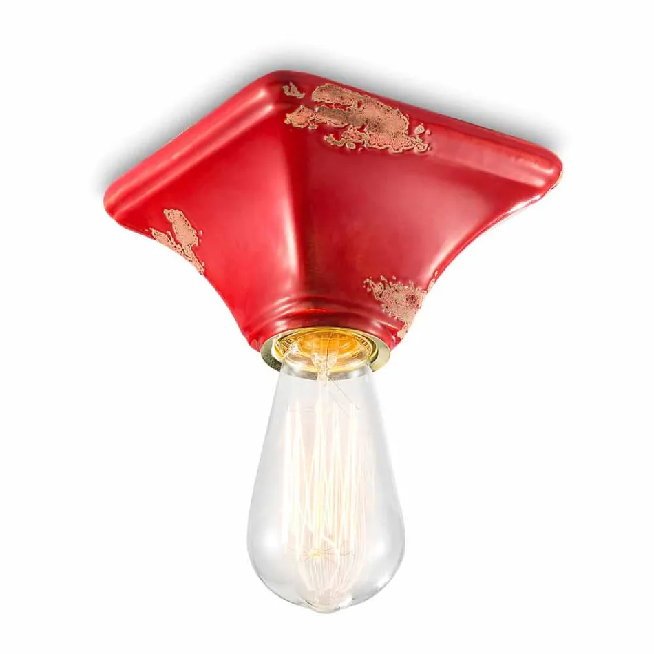 Tak keramiska tappning fyrkantig bas Ashley Ferroluce Viadurini