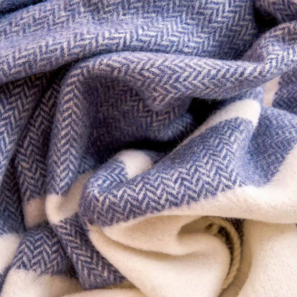 Ultramjuk och fluffig ullblandning Pläd tillverkad i Italien - Caldoso Viadurini