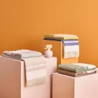 Ultramjuk och fluffig ullblandning Pläd tillverkad i Italien - Caldoso Viadurini