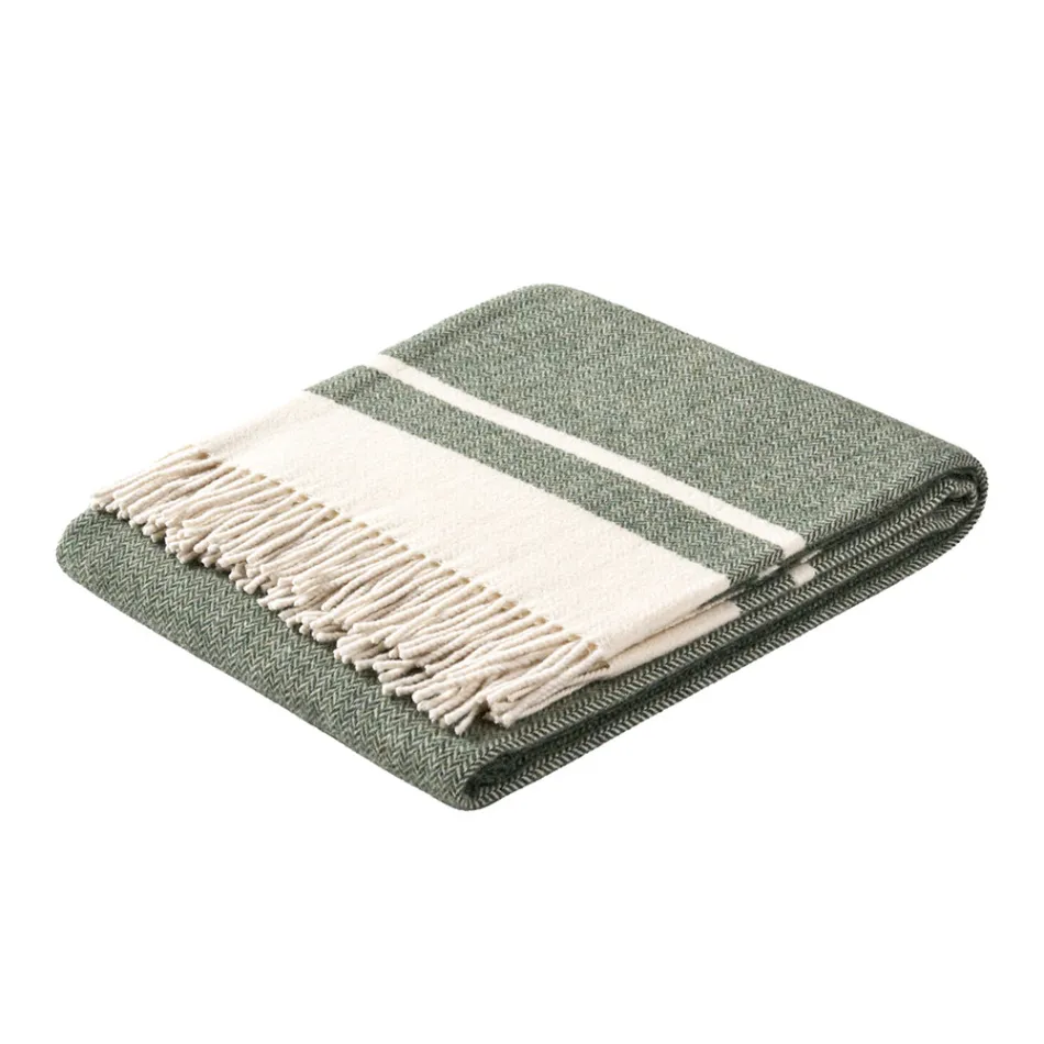 Ultramjuk och fluffig ullblandning Pläd tillverkad i Italien - Caldoso Viadurini