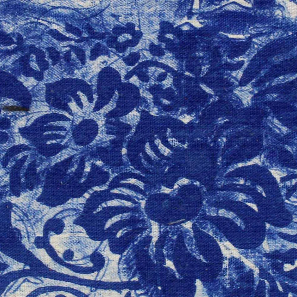 Konstnärlig handtryckt clutchväska, unikt stycke i bomull, 2 delar - Viadurini av Marchi Viadurini