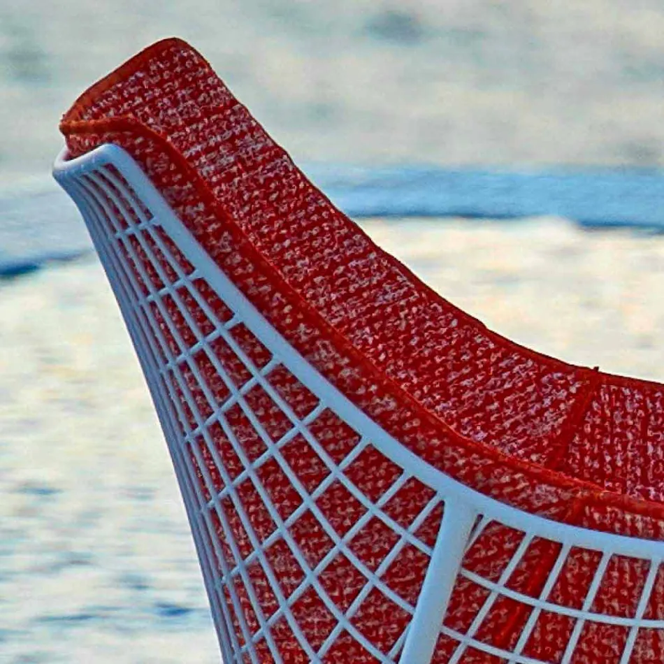 Varaschin Sommar Set trädgårdsgungstol i stål och trä Viadurini