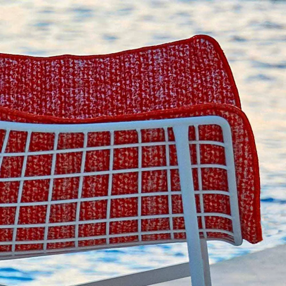 Varaschin Sommar Set trädgårdsgungstol i stål och trä Viadurini