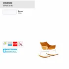 Varaschin Sommar Set trädgårdsgungstol i stål och trä Viadurini