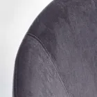 Klädd gungfåtölj Sammetseffekt Skandinavisk design - Pippy Viadurini