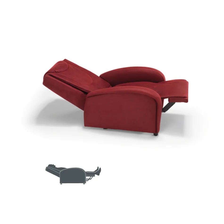 2 motorlyftstol med shiatsu massage gjord i Italien Bria Viadurini