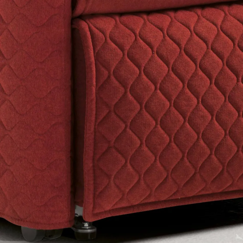 Lyftstol med 2 motorer och lyft-/avslappnings-/sängfunktioner Tillverkad i Italien - Giorgia Viadurini