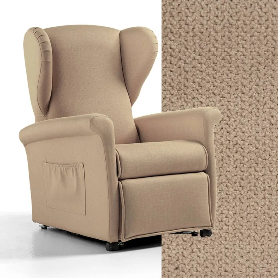 Lyftfåtölj med lyft-, avslappnings- och sängfunktioner Tillverkad i Italien - Talita Viadurini