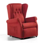 Tyglyftfåtölj med lyft-, avslappnings- och sängfunktioner - Romina Viadurini