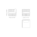 Höger hörn utomhusfåtölj i aluminium och remmar tillverkad i Italien - Juliediv Viadurini