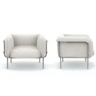 Låg utomhusfåtölj med vadderad sits Tillverkad i Italien - Planteringslåda Viadurini