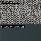 Låg utomhusfåtölj med vadderad sits Tillverkad i Italien - Planteringslåda Viadurini