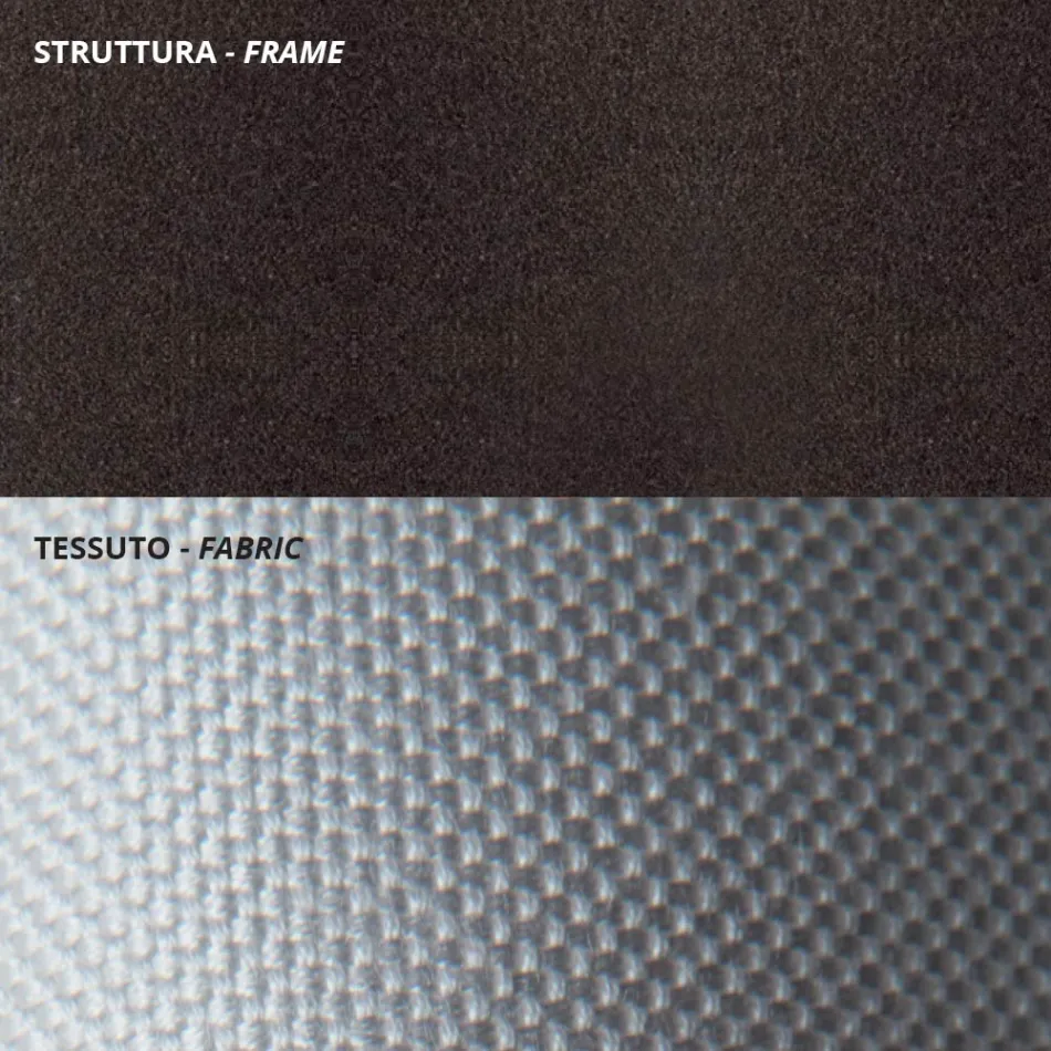 Låg trädgårdsfåtölj i galvaniserat stål med armstöd Made in Italy - Selvaggia Viadurini