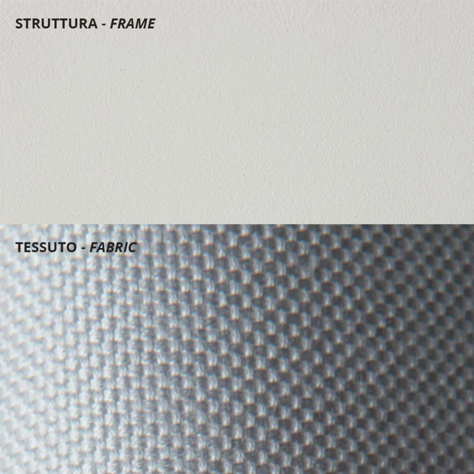 Låg trädgårdsfåtölj i galvaniserat stål med armstöd Made in Italy - Selvaggia Viadurini