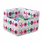 Chaise Longue fåtölj av etnisk design i lapparbomull, för vardagsrum - fiber Viadurini