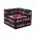 Chaise Longue fåtölj av etnisk design i lapparbomull, för vardagsrum - fiber Viadurini