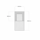 Etnisk design Chaise Longue fåtölj i grått eller blått sammet - Fiber Viadurini