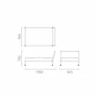 Fåtölj för schäslong för modern design för trädgård tillverkad i Italien - Ontario1 Viadurini