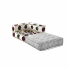 Chaise Longue fåtölj i patchwork bomull för etnisk design Lounge - Fiber Viadurini