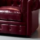 Klassisk fåtölj med lökformade fötter i bokträ Tillverkad i Italien - Spassoso Viadurini