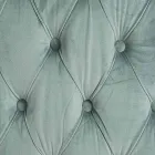 Klassisk fåtölj i stoppat trä med sammetseffekt Homemotion - Nichy Viadurini