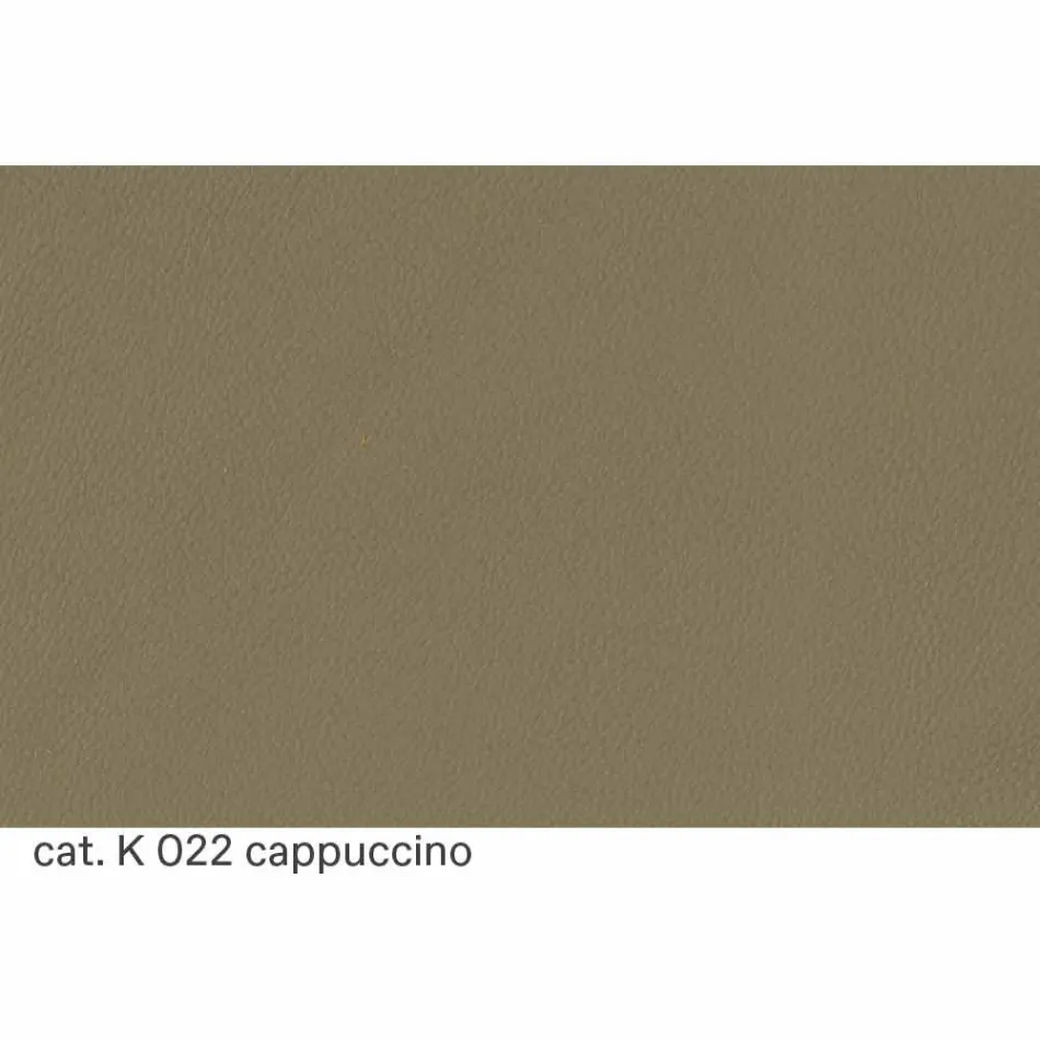 Klassisk fåtölj täckt i läder med träfötter tillverkade i Italien - Idra Viadurini