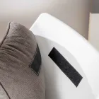 Fåtölj med metallunderrede, polypropenstruktur och tygkuddar - surfplatta Viadurini