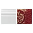 Fåtölj med armstöd och struktur i vitlackerat trä Tillverkad i Italien - Kat Viadurini