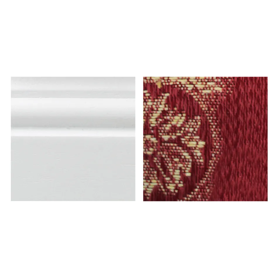 Fåtölj med armstöd och struktur i vitlackerat trä Tillverkad i Italien - Kat Viadurini