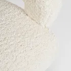 Fåtölj med armstöd i gummiträ och ulleffektsits - Patrizia Viadurini