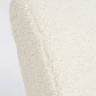 Fåtölj med armstöd i gummiträ och ulleffektsits - Patrizia Viadurini