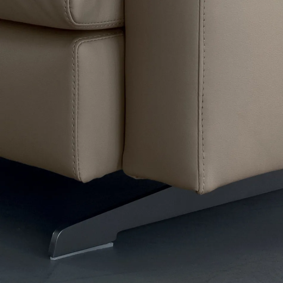 Fåtölj med sittdyna vadderad i fjäder och polyester Tillverkad i Italien - Malizioso Viadurini