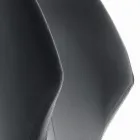 Fåtölj med stålkonstruktion och grafit ekologisk lädersäte Tillverkad i Italien - Reggio Viadurini