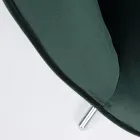 Fåtölj med justerbar struktur i kromat stål och sammet - Giulia Viadurini