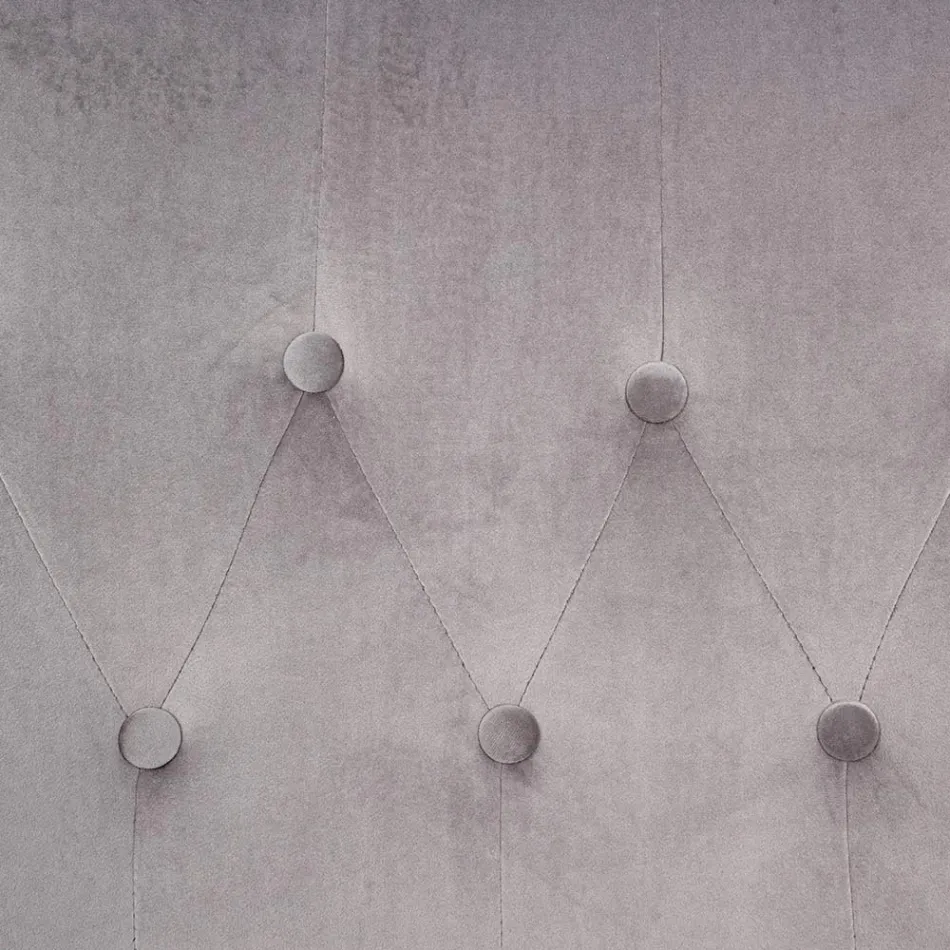 Fåtölj med justerbar struktur i kromat stål och sammet - Giulia Viadurini