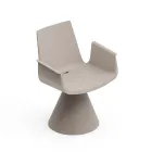 Utomhusfåtölj med armstöd i polyeten - Pool Viadurini