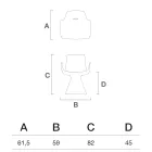 Utomhusfåtölj med armstöd i polyeten - Pool Viadurini