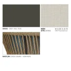 Utomhusfåtölj med vävd sits och kuddar - Cricket från Varaschin Viadurini