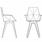 Faz Vondom design utomhus fåtölj, polypropen och polykarbonat Viadurini