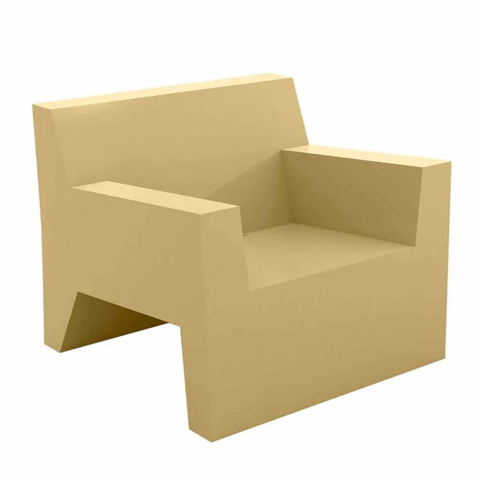 Jut av Vondom design utomhus fåtölj i polyetenharts Viadurini