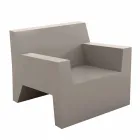 Jut av Vondom design utomhus fåtölj i polyetenharts Viadurini