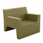 Jut av Vondom design utomhus fåtölj i polyetenharts Viadurini