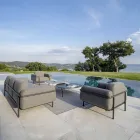 Utomhusfåtölj i stål och polypropen Tillverkad i Italien - Astrid Viadurini