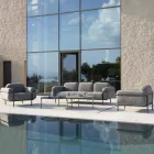 Utomhusfåtölj i stål och polypropen Tillverkad i Italien - Astrid Viadurini