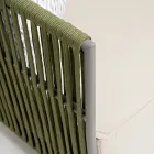 Utomhusfåtölj i aluminium och vävt tyg - Eugene Viadurini